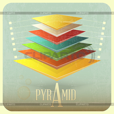 Infografía en estilo retro | Ilustración vectorial de stock |ID 3598146