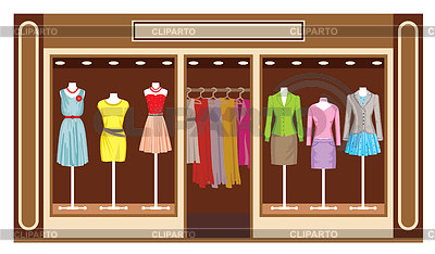 Boutique. Women`s clothing shop | Stock Vector Graphics |ID 3508653