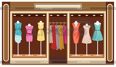 Boutique. Women`s clothing shop | Stock Vector Graphics |ID 3508655