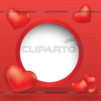Web design bubble with hearts | Stock Vector Graphics |ID 3463696