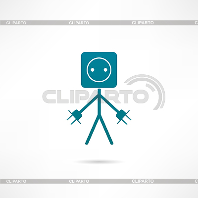 Socket icono | Ilustración vectorial de stock |ID 3667674