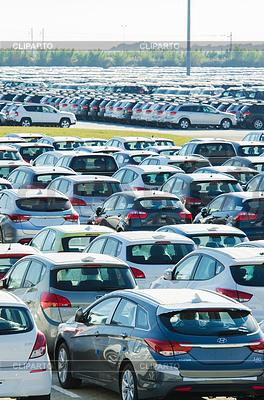 Neue Autos geparkt | Foto mit hoher Auflösung |ID 3664348