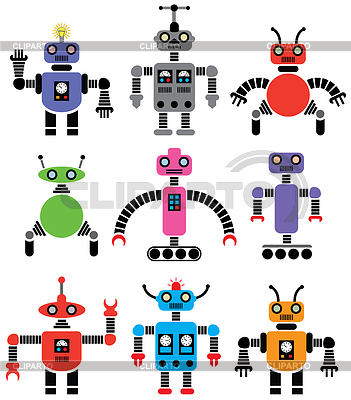 Robots | Ilustración vectorial de stock |ID 3493251