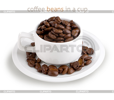 Granos de café en taza | Foto de alta resolución |ID 3411417