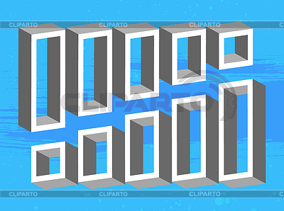 Módulo de estanterías para 3D | Ilustración vectorial de stock |ID 3433933