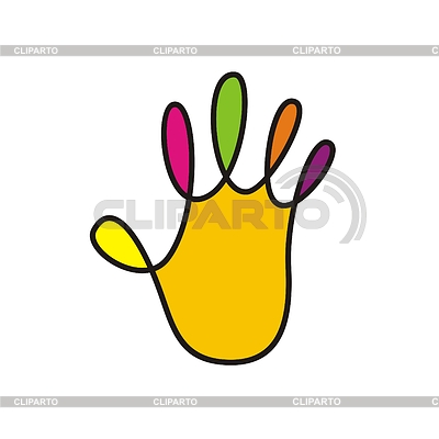 Bunte Hand | Stock Vektorgrafik | AccuLOGO - Verkauf der Exklusivrechte |ID 3461182