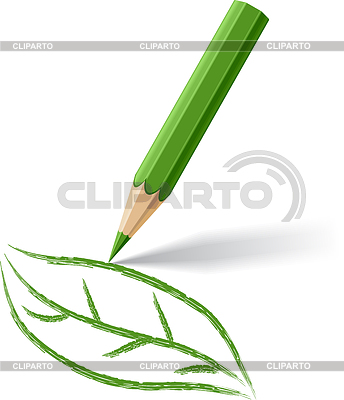 Fondo con lápiz de color. corazón dibujado | Ilustración vectorial de stock |ID 3508131