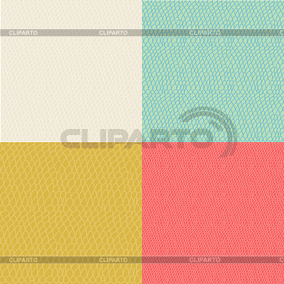 Juego de colores ondulantes texturas inconsútils rizadas | Ilustración vectorial de stock |ID 3529427