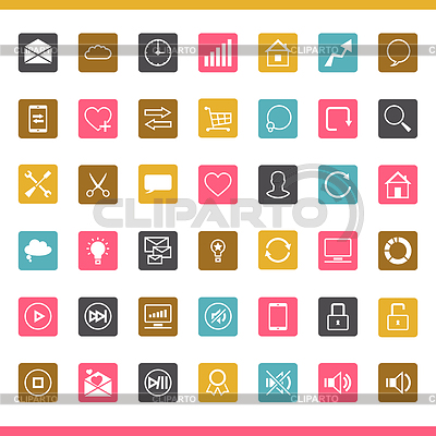 Set of 42 SEO internet icons | Stock Vector Graphics |ID 3537906