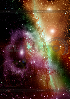Galaxie im freien Raum. 3D-Rendering | Illustration mit hoher Auflösung |ID 7248107