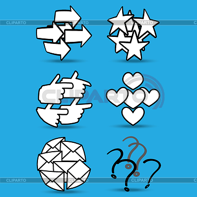 Caracteres simples | Ilustración vectorial de stock |ID 3532804