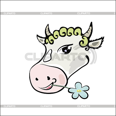 Imagen colorida con la vaca | Ilustración vectorial de stock |ID 3534859