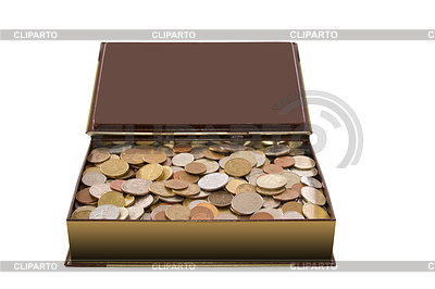 Caja con monedas | Foto de alta resolución |ID 3579717