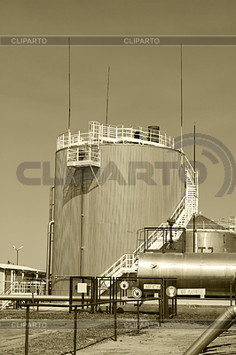 Vertical steel reservoir | High resolution stock photo |ID 3550341
