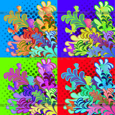 Árbol con las mariposas y las libélulas | Ilustración vectorial de stock |ID 3584439