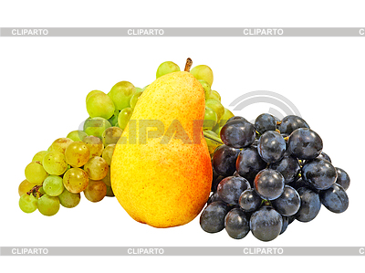 Pera y uva. | Foto de alta resolución |ID 3569442