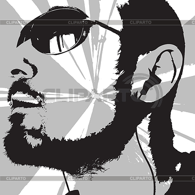 Hombre retrato | Ilustración vectorial de stock |ID 3564855