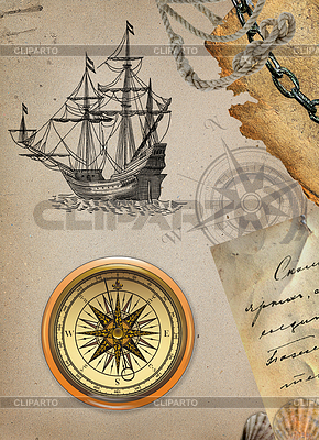 Old pirate map | High resolution stock illustration |ID 3597959