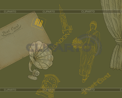Retro set illustration | High resolution stock illustration |ID 3667996