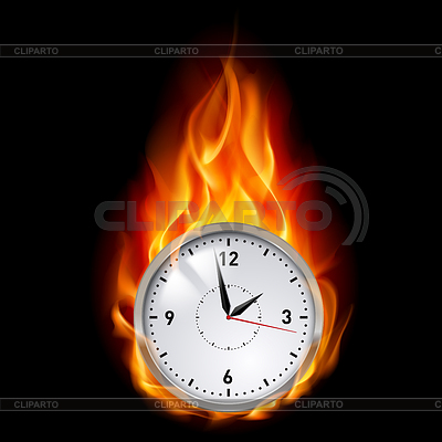 Reloj de fuego | Ilustración vectorial de stock |ID 3573798