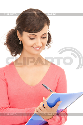 Young attractive businesswoman with notebook | High resolution stock photo |ID 3625206