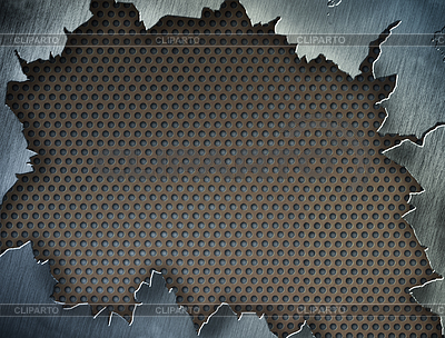 Cracked metal texture or frame or template for | High resolution stock photo |ID 3660583