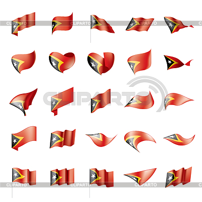 East timor flag, | Stock Vector Graphics |ID 6552149