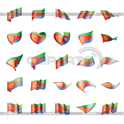 Bandera de Eritrea, | Ilustración vectorial de stock |ID 6555227