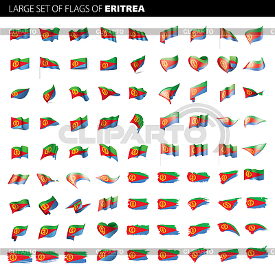 Bandera de Eritrea, | Ilustración vectorial de stock |ID 6573456