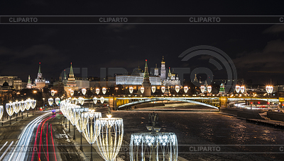 Вид на Кремль в Москве, Россия. вечер 15 | Фото большого размера |ID 6760989