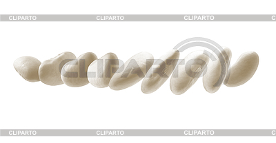 White beans levitate | High resolution stock photo |ID 7340970