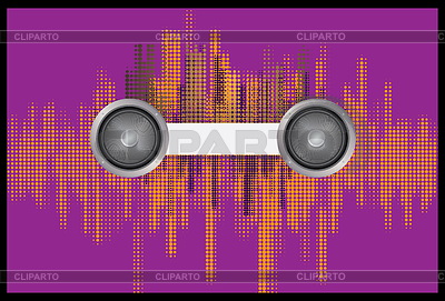 Music backgroun with halftone | High resolution stock illustration |ID 4645139