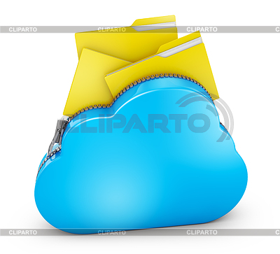 Nube y carpetas | Ilustración de alta resolución |ID 6564469