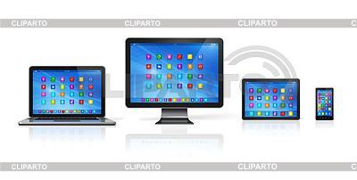 Computer Devices Set | High resolution stock illustration |ID 6030030