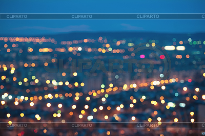 Luces borrosas de la ciudad resumen desenfocada circular | Foto de alta resolución |ID 6735351