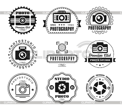 Sammlung Fotografie Logo-Vorlagen | Stock Vektorgrafik |ID 5514738