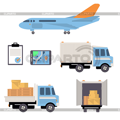 Warehouse Icons Wohnung | Stock Vektorgrafik |ID 5515122