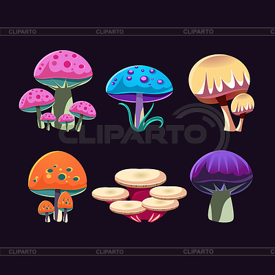 Las setas Fantástico conjunto | Ilustración vectorial de stock |ID 5655239
