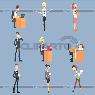 Ofiice Workers Icon Set | Stock Vector Graphics |ID 5692277
