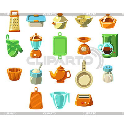 Cocina Appliences Conjunto | Ilustración vectorial de stock |ID 5715498