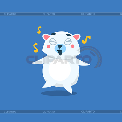 Baile del oso polar | Ilustración vectorial de stock |ID 5738898