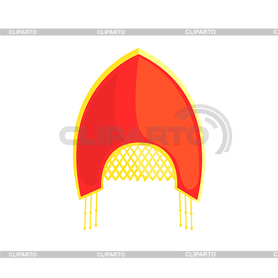 Russian National Women Headdress | Stock Vector Graphics |ID 5810669