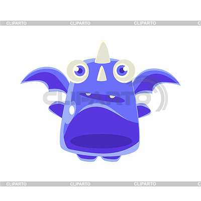 Симпатичные игрушки желе Иконка Blue Dragon | Векторный клипарт |ID 5889230
