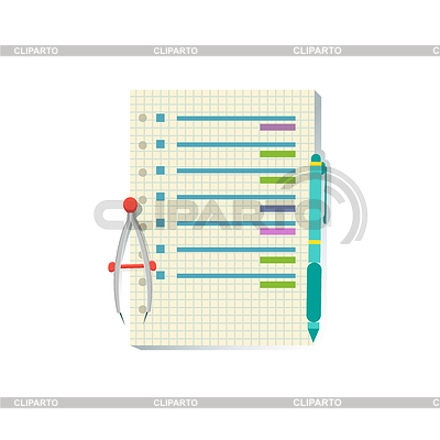 Con la lista de Planta de la Oficina Trabajador elemento escritorio, Parte de | Ilustración vectorial de stock |ID 6041713