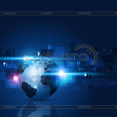 Abstract Binary Code Blue Background | High resolution stock illustration |ID 5739773