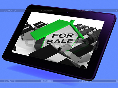 Продажа дома Tablet Средства по недвижимости, рынке | Иллюстрация большого размера |ID 5979025