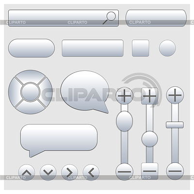 Conjunto de elementos de la web, | Ilustración vectorial de stock |ID 5950519