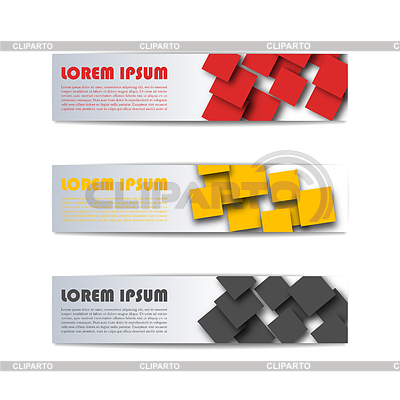 Satz von Web-Banner, | Stock Vektorgrafik |ID 5957178
