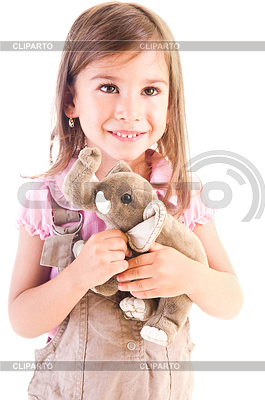 Girl and Elephant | High resolution stock photo |ID 6024744